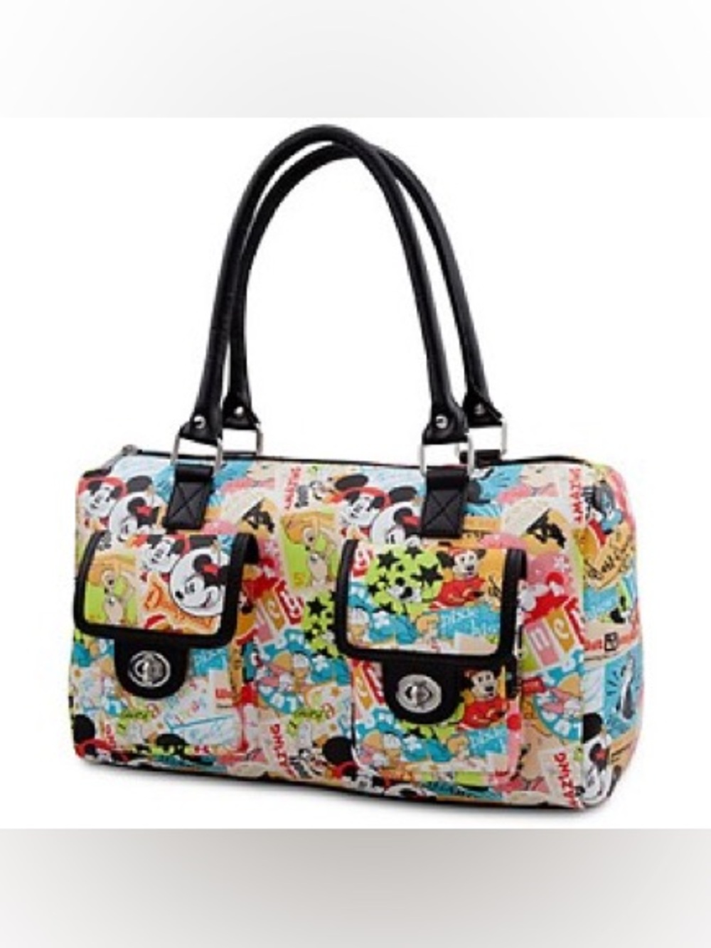 Disney Faux Leather Handbag Classic Collage Mickey Mouse & Friends